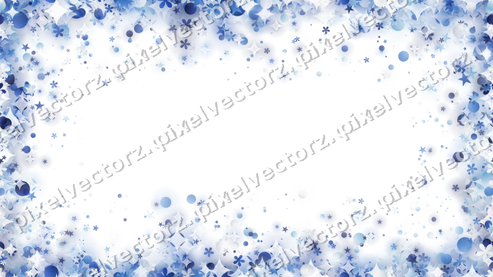 Nahtlose Glitzervignette in Blau und Türkis auf transparentem Grund