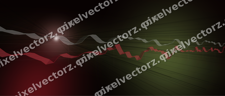 Leuchtender Neon Diagramm Hintergrund in Rot und Grün