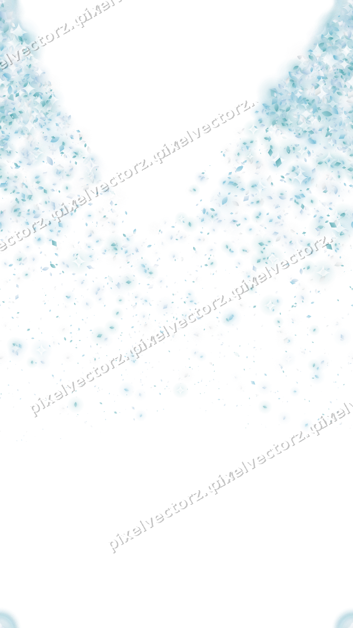 Nahtloser Glitzerfächer aus Tropfen und Rauten auf transparentem Grund