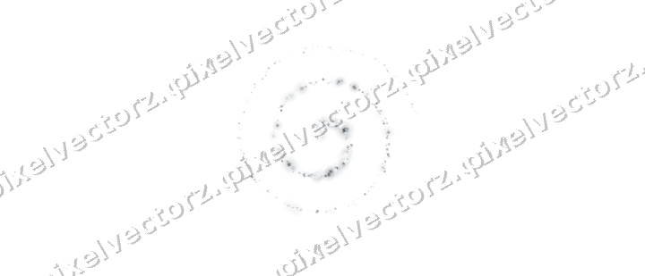 Nahtlose Glitzerspirale aus Funken auf transparentem Grund