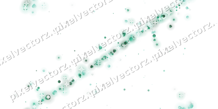Nahtloses Glitzerband aus Sternen und Herzen auf transparentem Grund