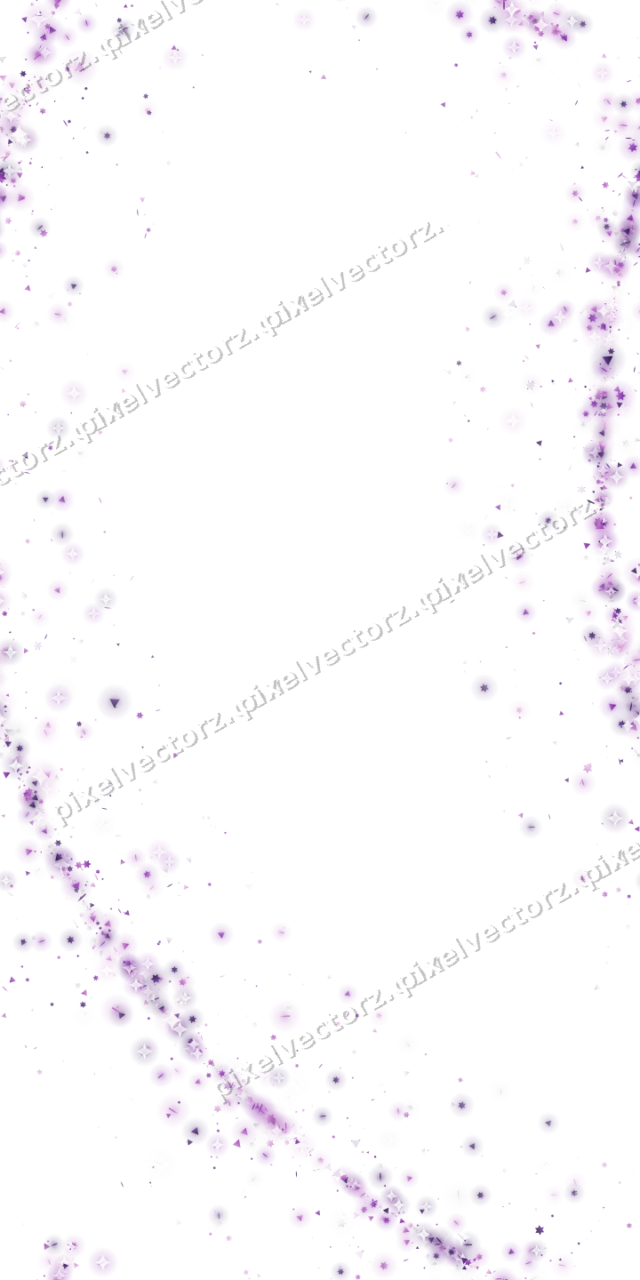 Nahtloser Glitzerbogen in Violett auf transparentem Grund