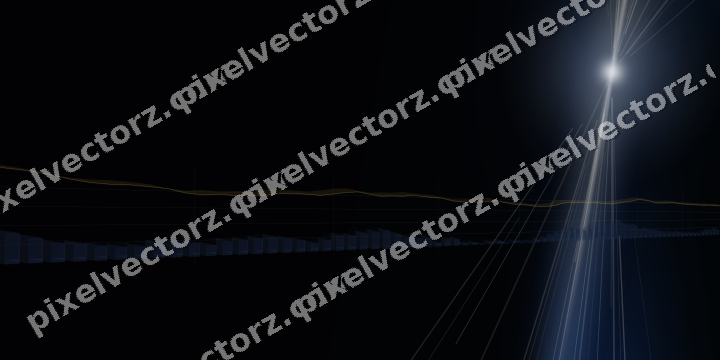 Leuchtender Neon Diagramm Hintergrund in Blau und Bernstein
