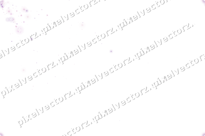 Nahtloser Glitzerfächer aus Sternen in Magenta auf transparentem Grund