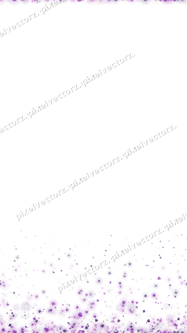 Nahtloser Glitzeraufstieg in Violett auf transparentem Grund