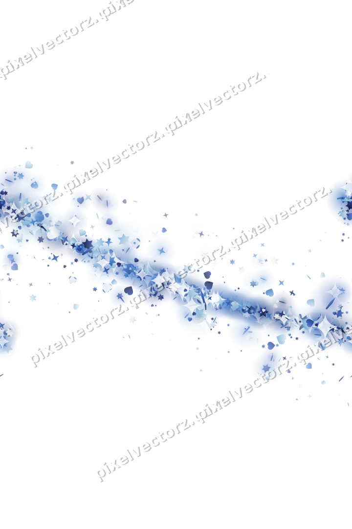 Nahtloser Glitzerbogen aus Sternen und Herzen auf transparentem Grund