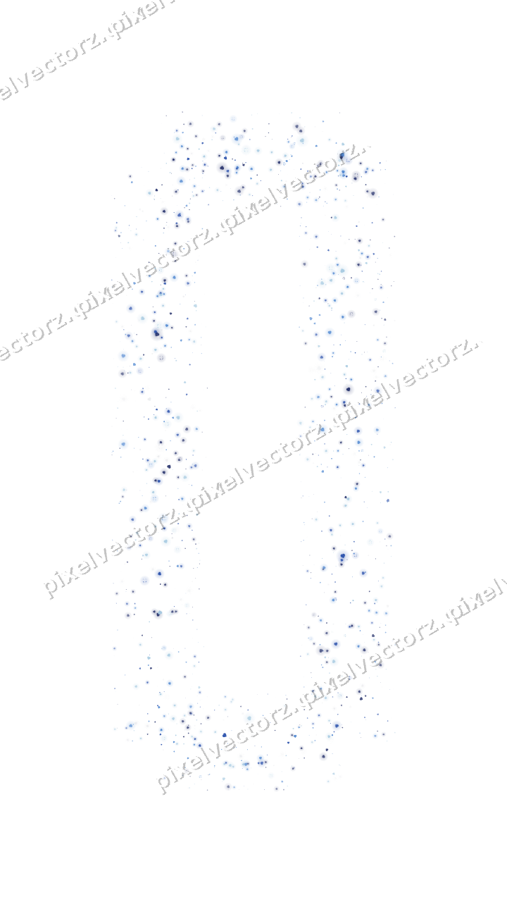 Nahtloser Glitzerrahmen aus Herzen in Blau auf transparentem Grund
