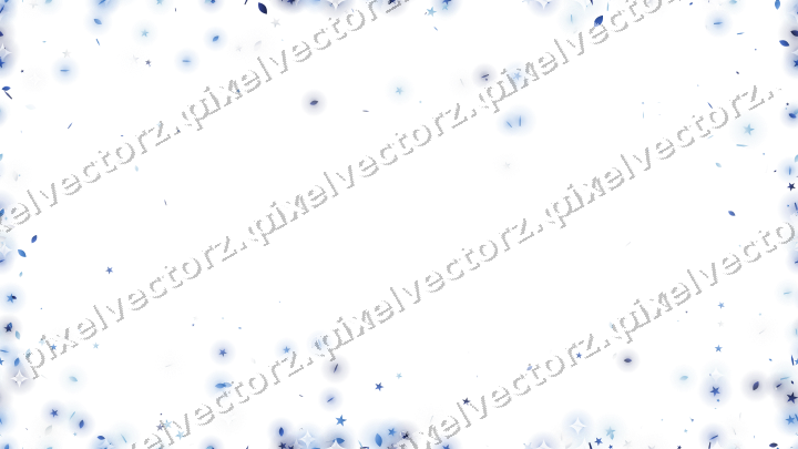 Nahtlose Glitzervignette in Blau und Türkis auf transparentem Grund