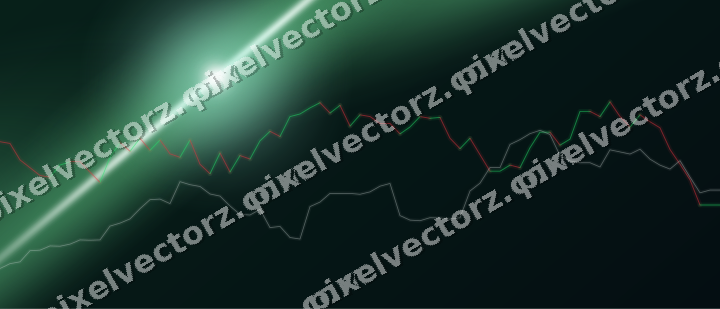 Leuchtender Neon Diagramm Hintergrund in Grün und Petrol
