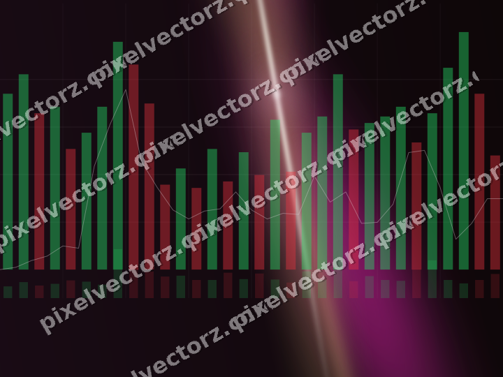 Leuchtender Neon Diagramm Hintergrund in Magenta und Limette