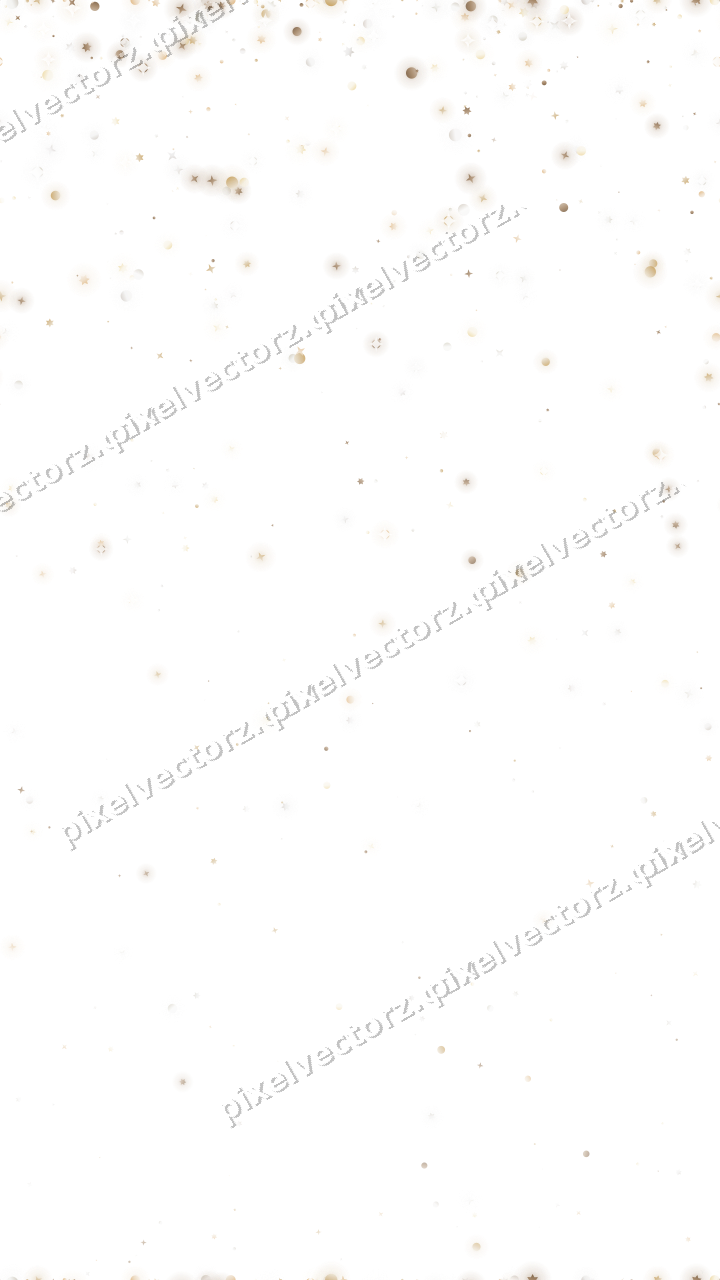 Nahtloser Glitzerregen aus Sternen und Punkten auf transparentem Grund