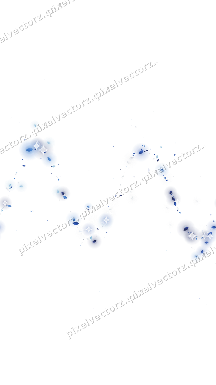 Nahtlose Glitzerwelle aus Tropfen in Blau auf transparentem Grund