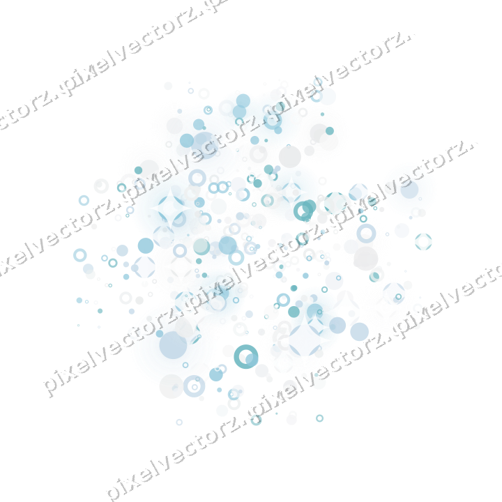 Nahtloser Glitzerrahmen aus Punkten und Ringen auf transparentem Grund