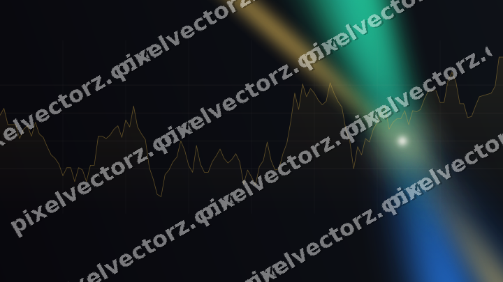 Leuchtender Neon Diagramm Hintergrund in Bernstein und Grün