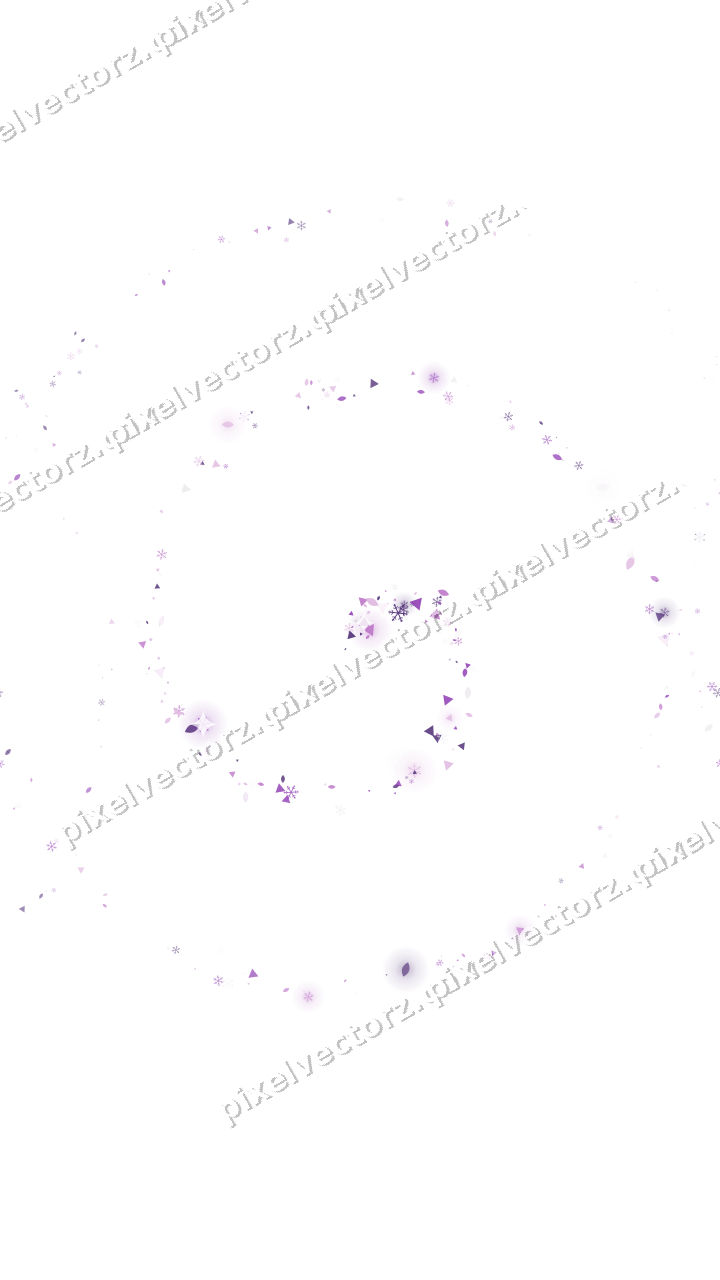 Nahtlose Glitzerspirale in Violett auf transparentem Grund