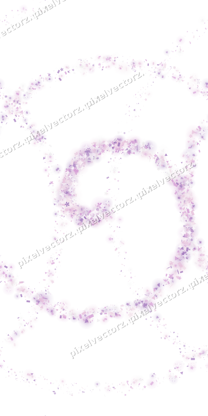Nahtlose Glitzerspirale in Magenta und Violett auf transparentem Grund
