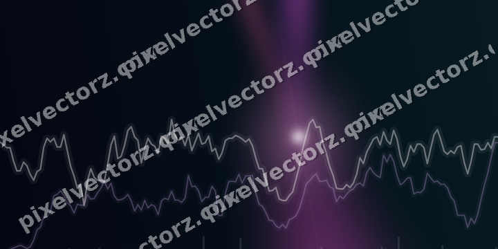 Leuchtender Neon Diagramm Hintergrund in Magenta und Violett