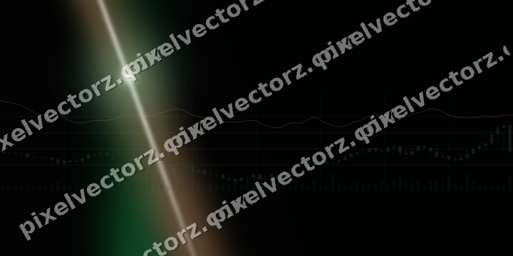 Leuchtender Neon Diagramm Hintergrund in Grün und Rot