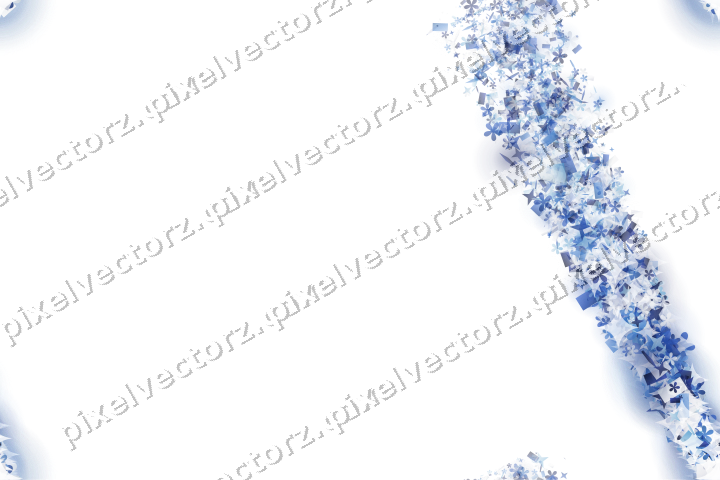 Nahtloser Sternenschweif in Blau und Türkis auf transparentem Grund