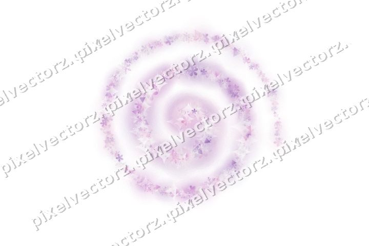 Nahtlose Glitzerspirale in Magenta und Violett auf transparentem Grund