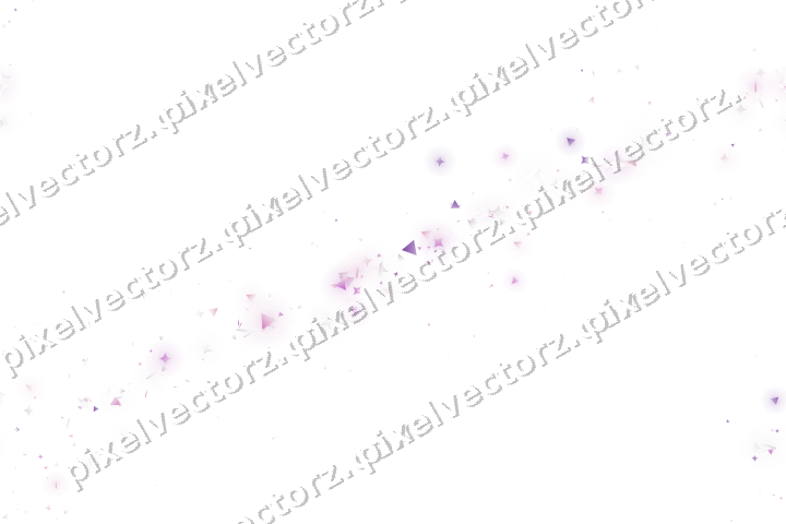 Nahtloses Glitzerband aus Funken und Dreiecken auf transparentem Grund