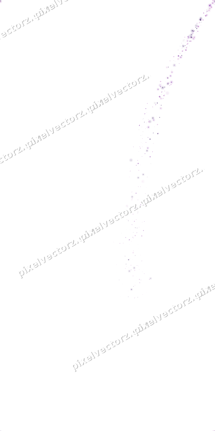Nahtloser Sternenschweif in Violett auf transparentem Grund