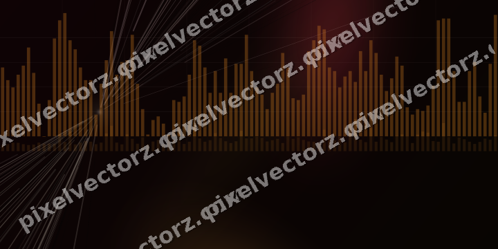 Leuchtender Neon Diagramm Hintergrund in Orange und Bernstein