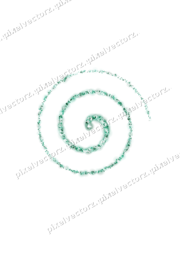 Nahtlose Glitzerspirale auf transparentem Grund
