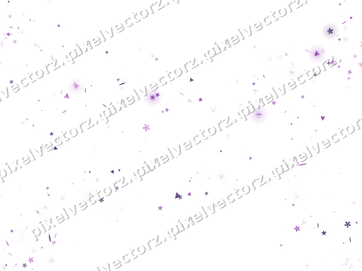 Nahtloser Glitzerkranz aus Sternen und Blüten auf transparentem Grund