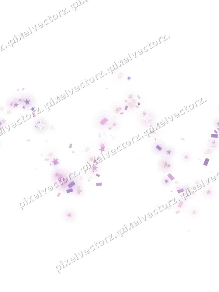 Nahtlose Glitzerwelle aus Sternen und Konfetti auf transparentem Grund