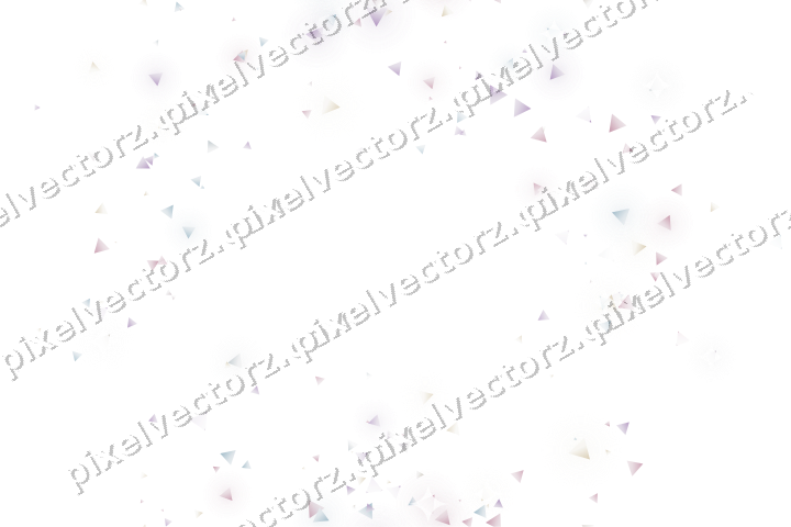 Nahtloser Glitzerkranz aus Dreiecken auf transparentem Grund