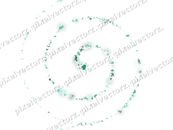 Nahtlose Glitzerspirale auf transparentem Grund