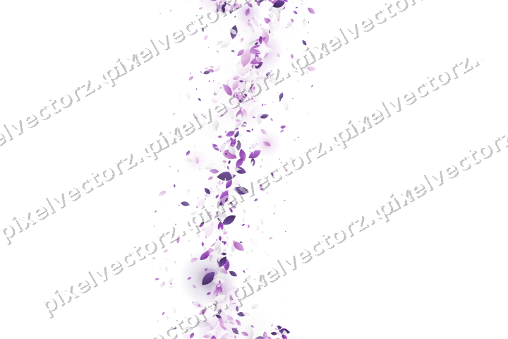 Nahtloser Glitzerbogen aus Tropfen in Violett auf transparentem Grund