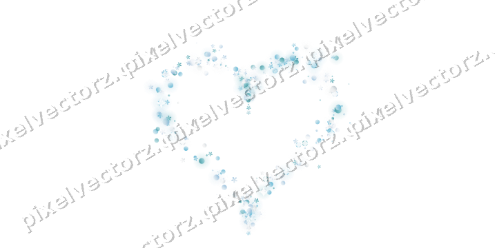 Nahtloses Glitzerherz aus Blüten und Punkten auf transparentem Grund