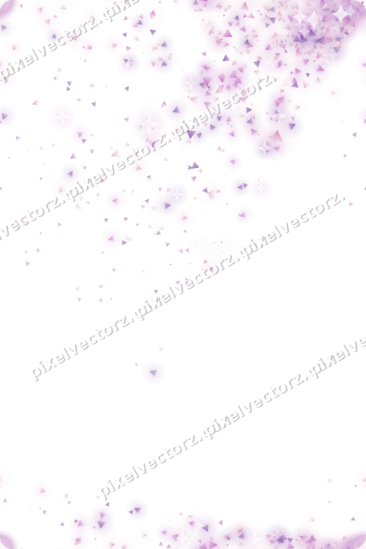 Nahtloser Glitzerfächer aus Dreiecken auf transparentem Grund