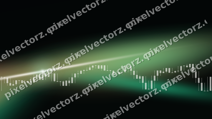 Leuchtender Neon Diagramm Hintergrund in Grün und Rot