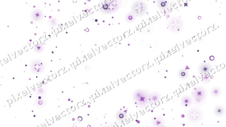 Nahtloser Glitzerkranz in Violett auf transparentem Grund