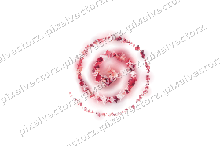 Nahtlose Glitzerspirale in Rosa und Rot auf transparentem Grund