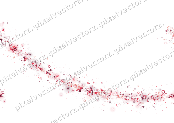 Nahtloser Glitzerbogen aus Sternen und Ringen auf transparentem Grund