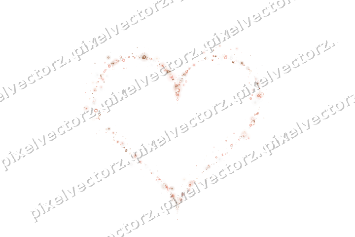 Nahtloses Glitzerherz aus Funken und Ringen auf transparentem Grund