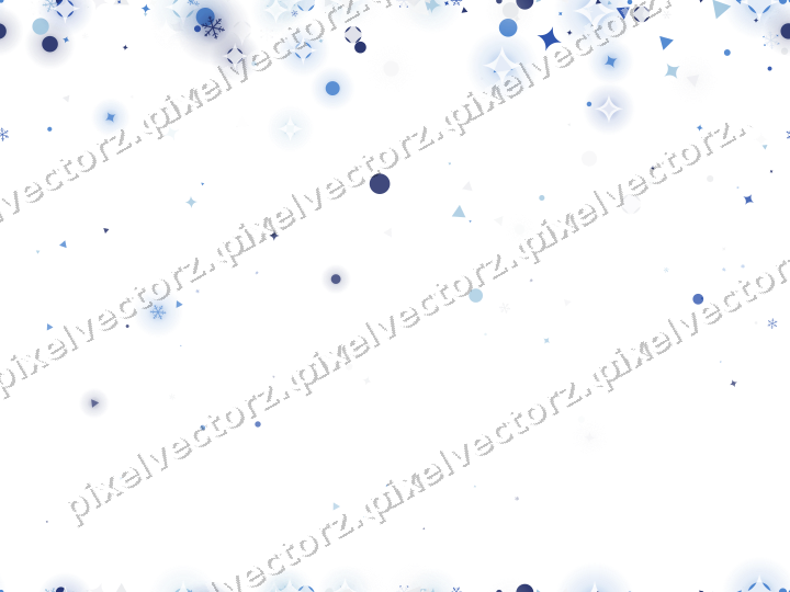 Nahtloser Glitzerregen in Blau und Türkis auf transparentem Grund