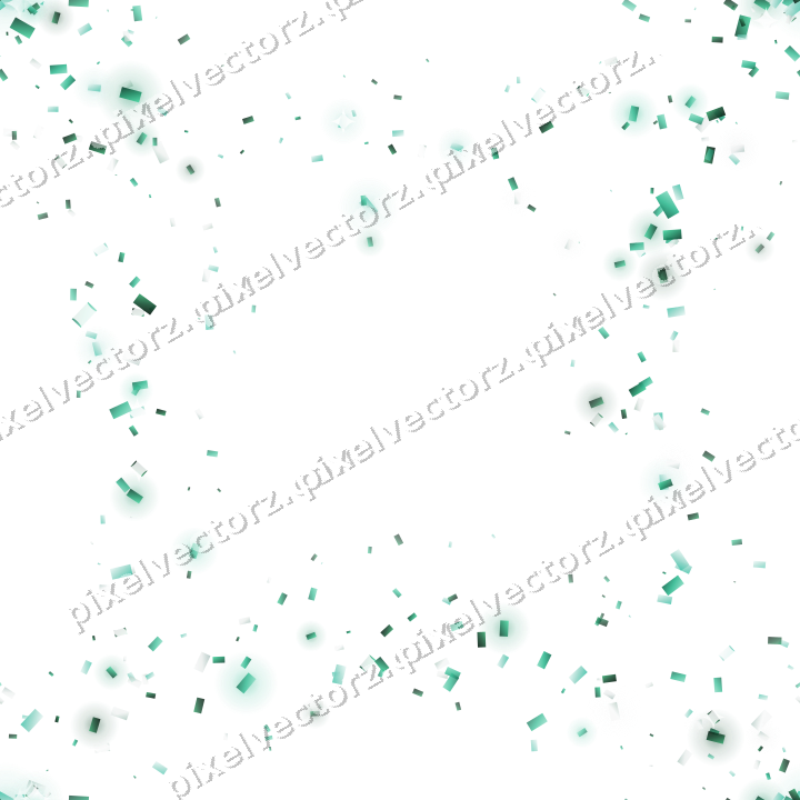 Nahtloser Glitzerkranz aus Konfetti auf transparentem Grund