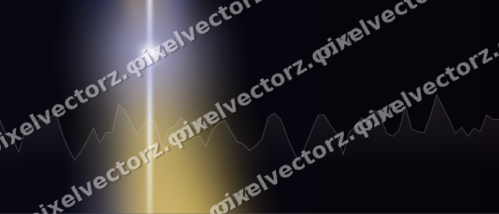 Leuchtender Neon Diagramm Hintergrund in Blau und Bernstein