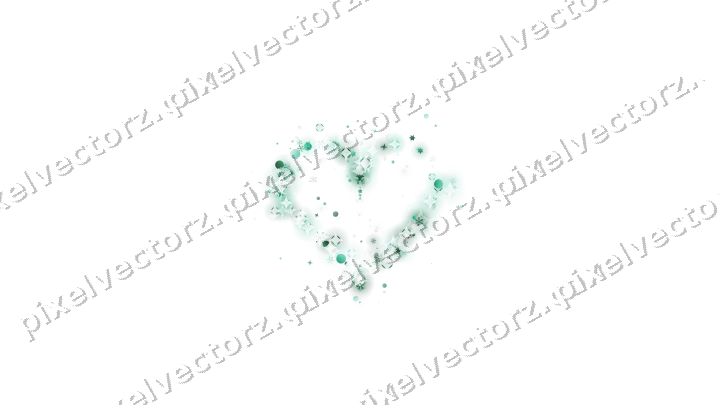 Nahtloses Glitzerherz auf transparentem Grund