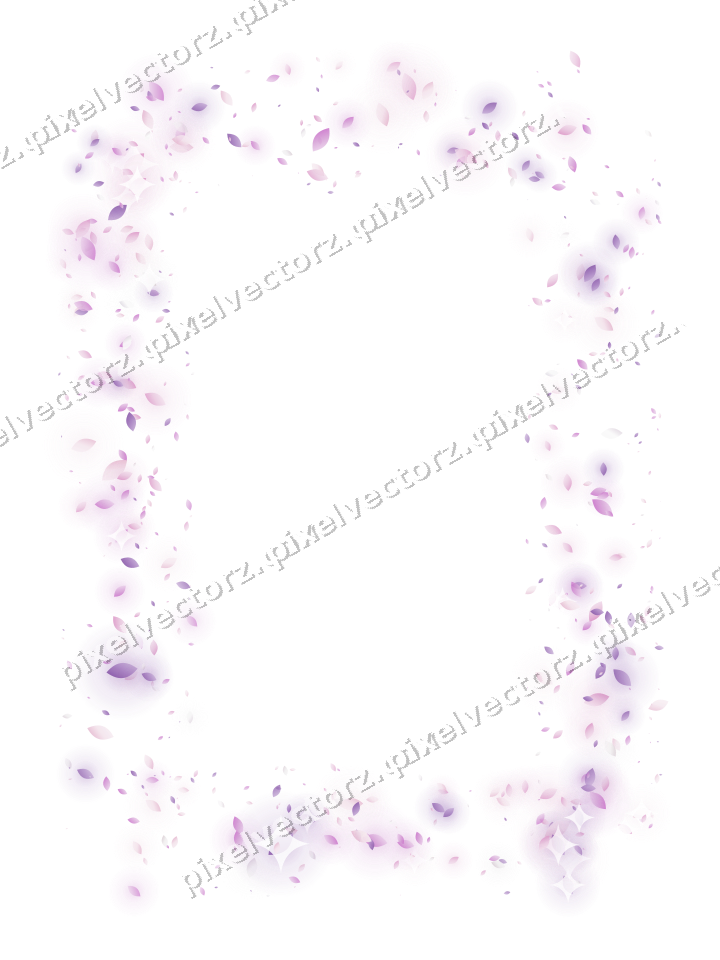 Nahtloser Glitzerrahmen aus Tropfen in Magenta auf transparentem Grund
