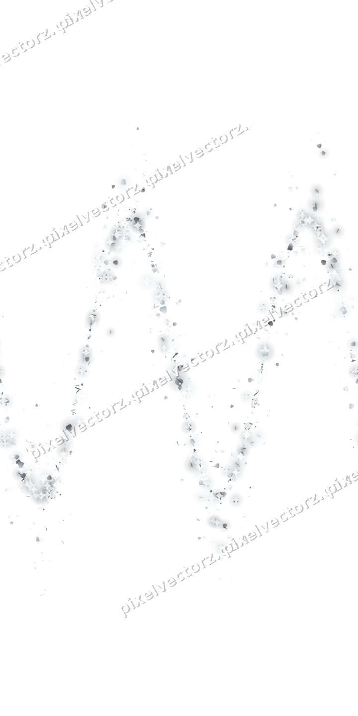 Nahtlose Glitzerwelle aus Herzen und Splittern auf transparentem Grund