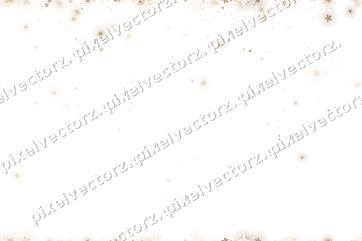 Nahtloser Glitzerregen aus Sternen und Blüten auf transparentem Grund