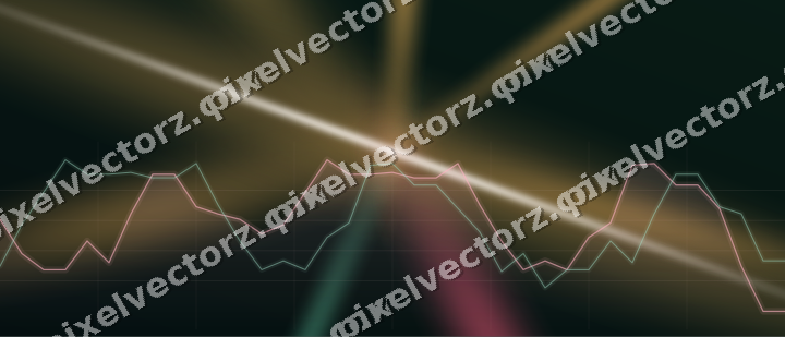 Leuchtender Neon Diagramm Hintergrund in Rosa und Bernstein