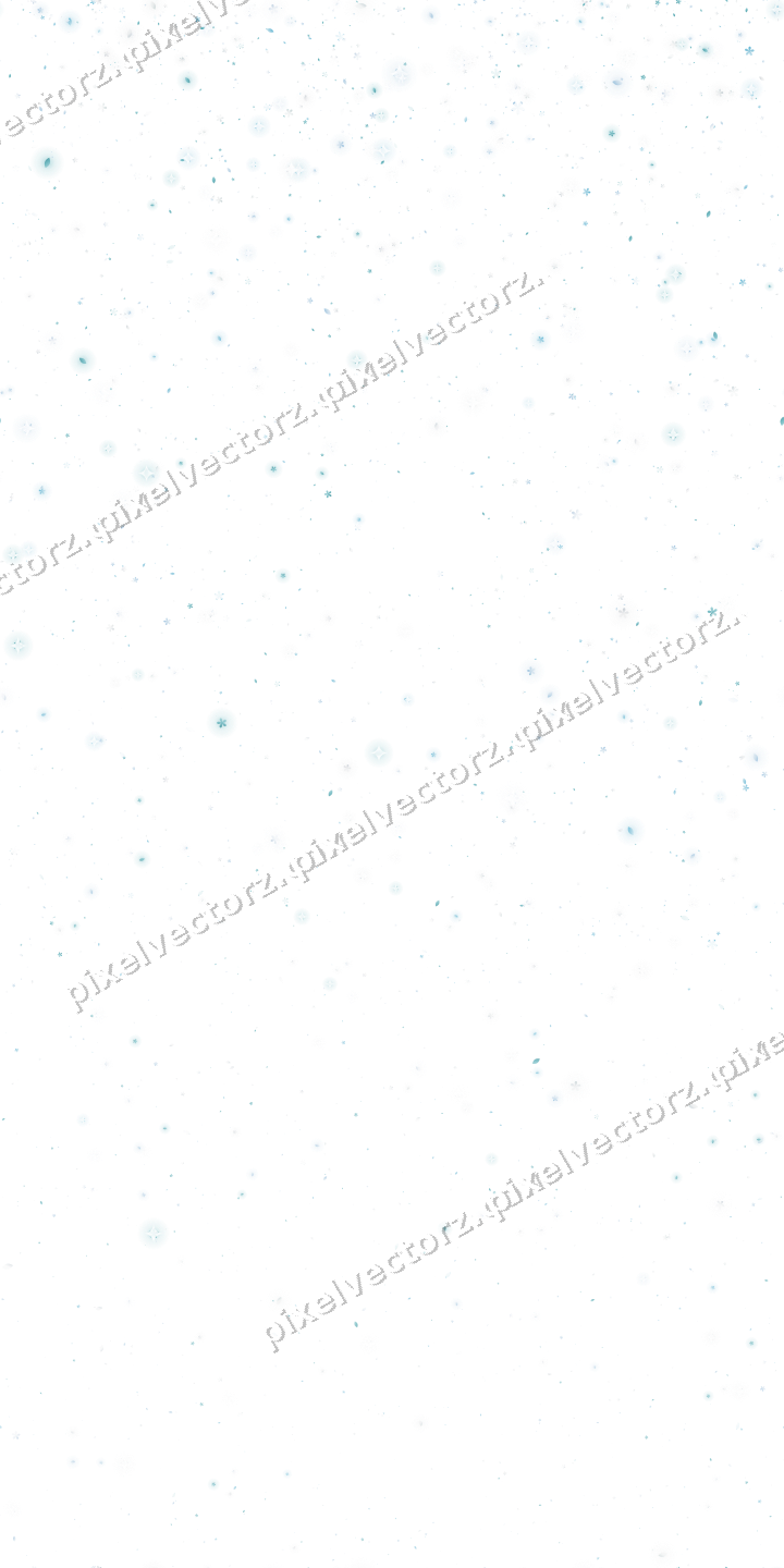 Nahtloser Glitzerregen aus Blüten und Tropfen auf transparentem Grund