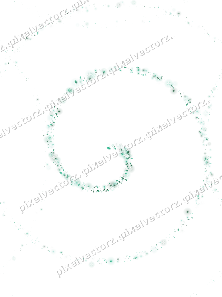 Nahtlose Glitzerspirale aus Tropfen auf transparentem Grund